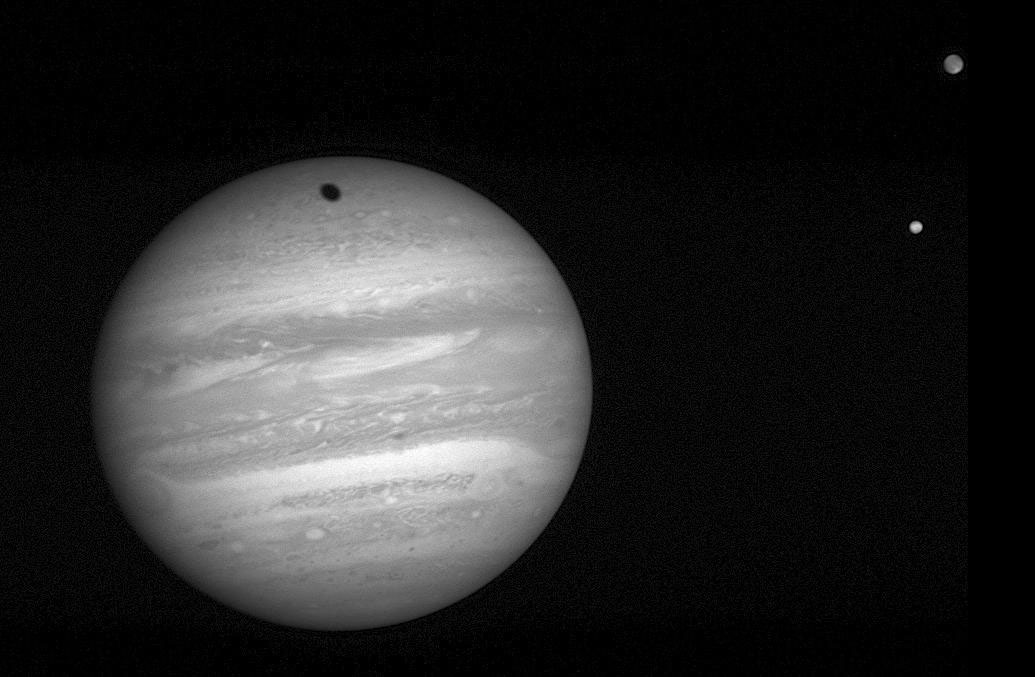 Jupiter Storms and Moons