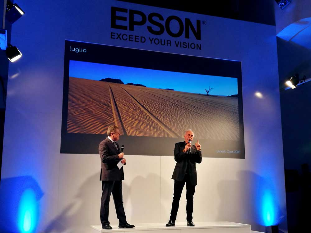 Massimo Pizzocri, AD di Epson Italia, e Andrea Pistolesi