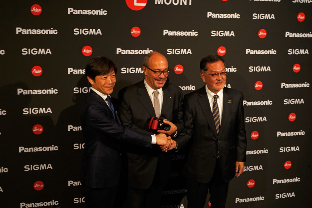 Yamaki (Sigma), Kaufmann (Leica) e Kitagawa (Panasonic)