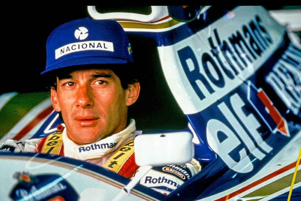 Ayrton Senna sulla sua Williams FW15D