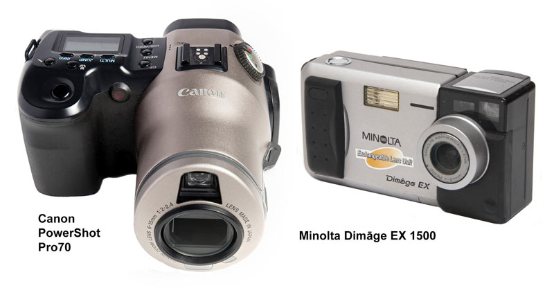 photokina-1998-canon-powershot-pro70-minolta-dimage-ex1500