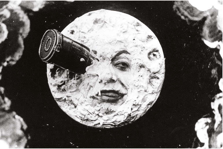 Fotogramma dal “Viaggio nella Luna” di George Mélies (1902)