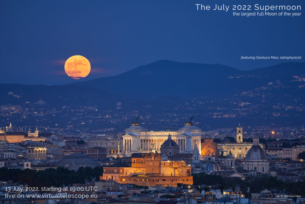 Telescopio virtuale per la superluna del cervo