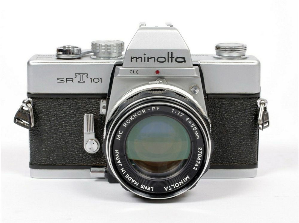 Minolta SR-T101 con il sistema esposimetrico CLC (Contrast Light Compensation) 
