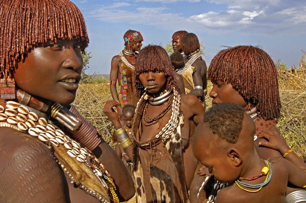 Donne della tribù Hamer, Etiopia