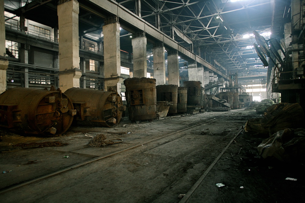 L’acciaieria in demolizione di Shanghai 