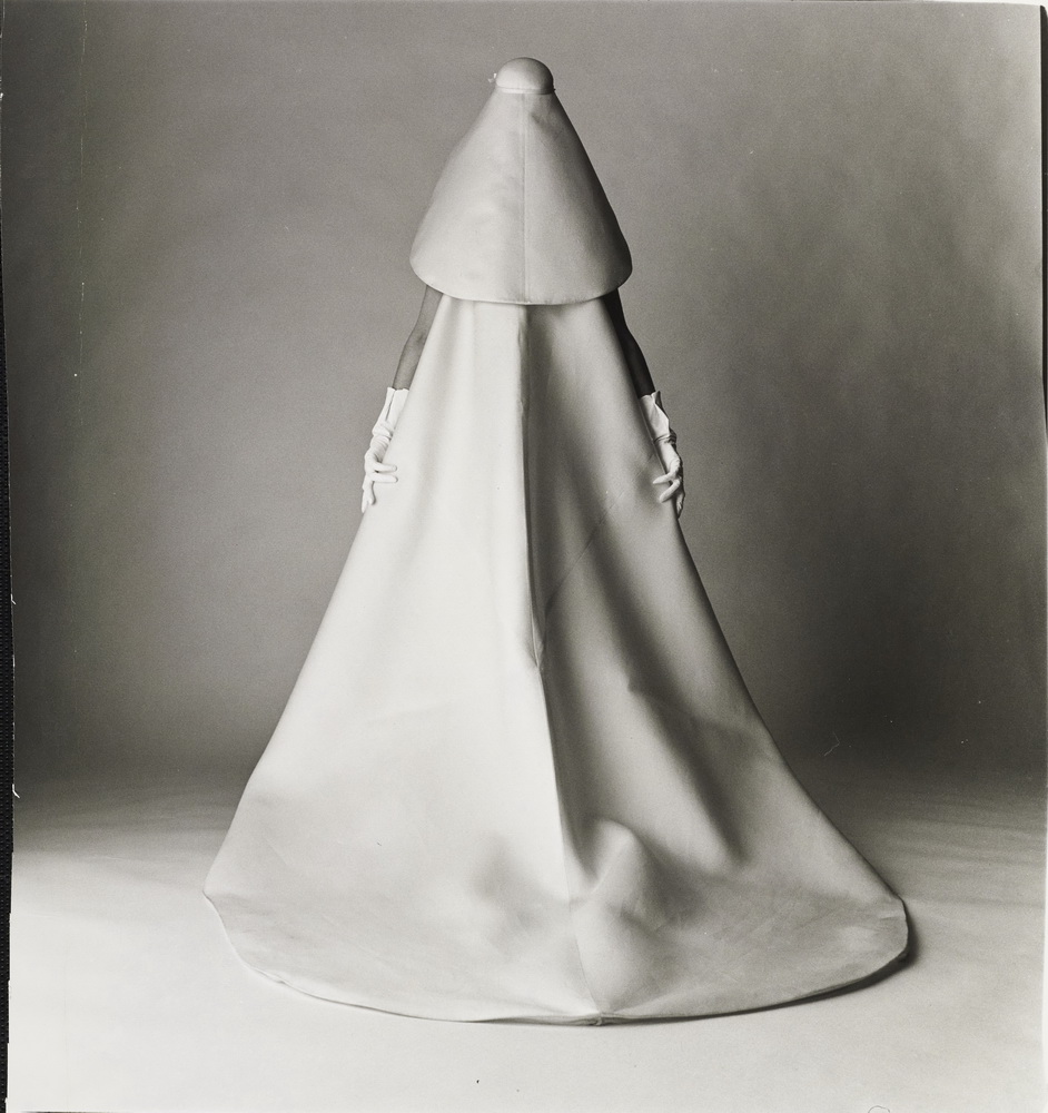 DAVID BAILEY, Model in a Balenciaga wedding dress