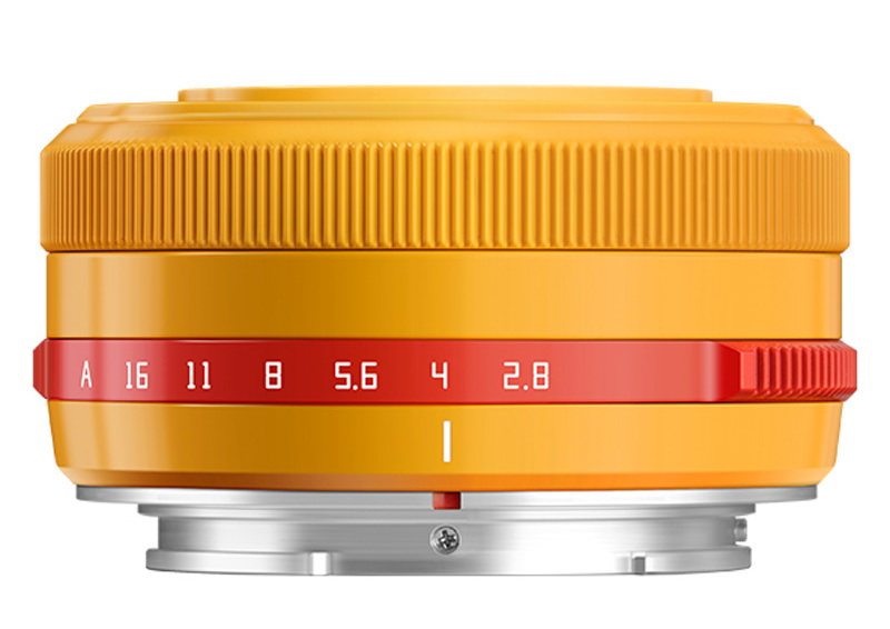 27mm f/2.8 limited edition yellow/orange