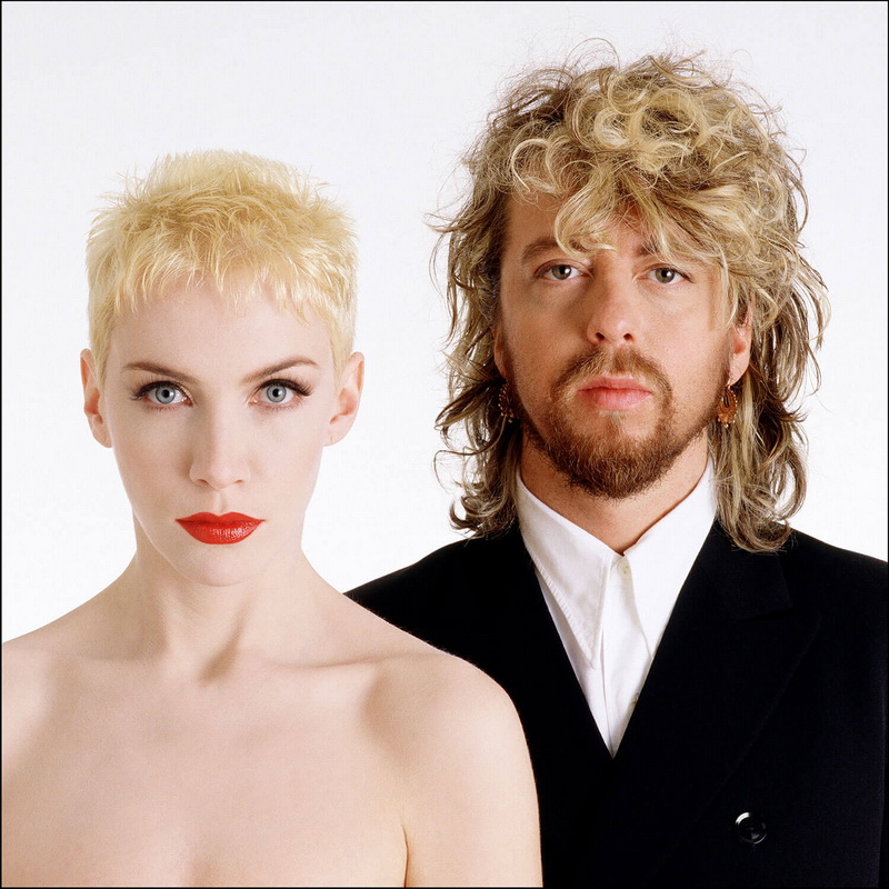 Annie Lennox e Dave Stewart di Eurythmics fotografati a Parigi nel 1986 Gered Mankowitz/ Iconic Images