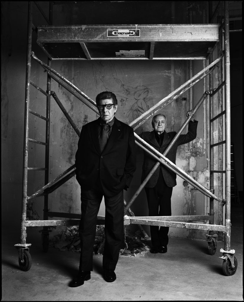 Yves Saint Laurent and Pierre Berge Paris 2003