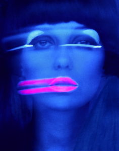 Lip Streaks (Donna Mitchell), New York, 1976_© Melvin Sokolsky; courtesy of FaheyKlein Gallery, Los Angeles