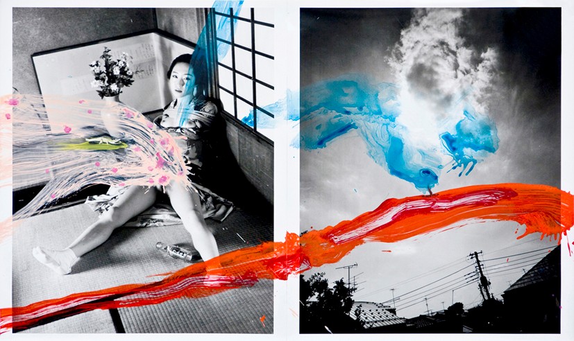 Nobuyoshi-Araki-Untitled-2007.-Due-parti-stampa-fotografica-biano-e-nero-acrilico-cm.-605-x-1015