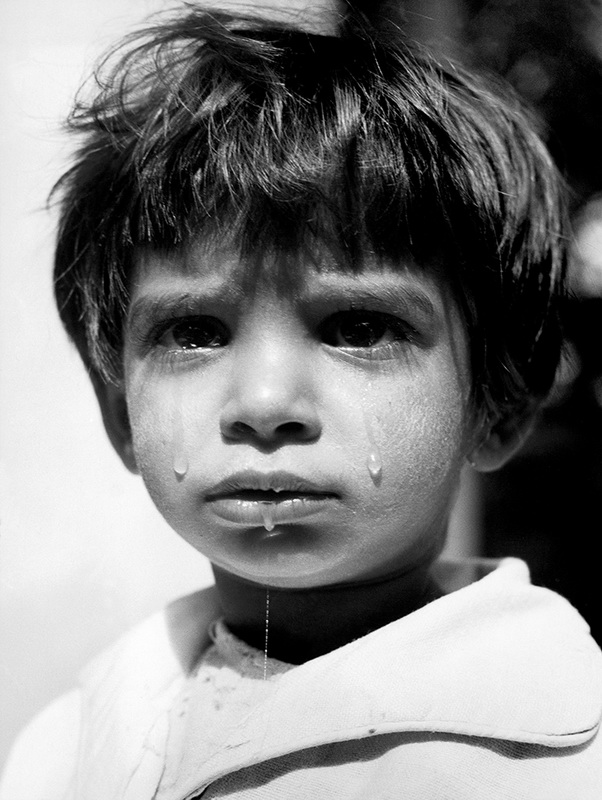Crying Child at Orphanage, Hajdúhadház, Hungary (1947)