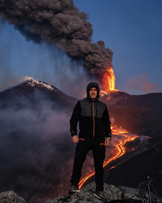 Pio Peri sull'Etna